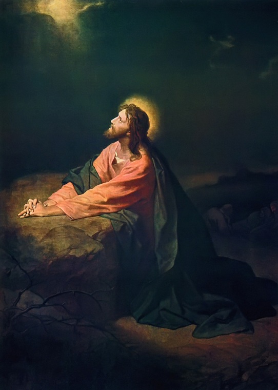 Christ in the Garden of Gethsemane Heinrich Hofmann, 1890